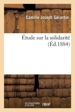 portada Étude Sur La Solidarité (in French)