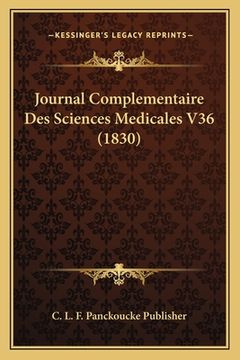 portada Journal Complementaire Des Sciences Medicales V36 (1830) (en Francés)