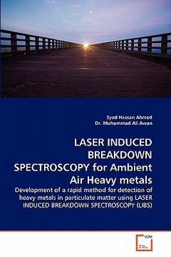 portada laser induced breakdown spectroscopy for ambient air heavy metals (en Inglés)