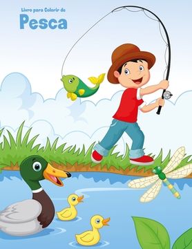 portada Livro para Colorir de Pesca (en Portugués)