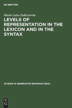 portada Levels of Representation in the Lexicon and in the Syntax (en Inglés)