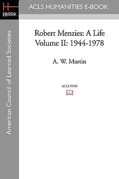 portada robert menzies: a life volume ii: 1944-1978 (en Inglés)