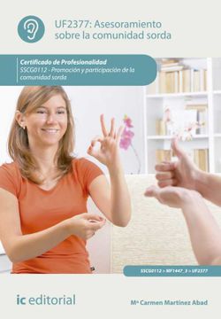 portada Asesoramiento Sobre la Comunidad Sorda. Sscg0112 - Promoción y Participación de la Comunidad Sorda (in Spanish)