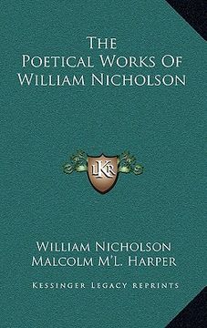 portada the poetical works of william nicholson (in English)