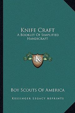 portada knife craft: a booklet of simplified handicraft (in English)