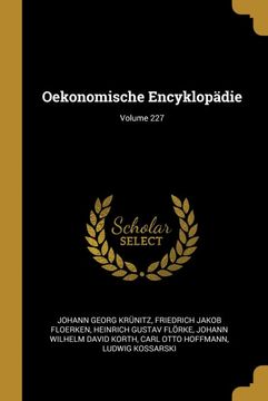 portada Oekonomische Encyklopädie; Volume 227 (en Alemán)
