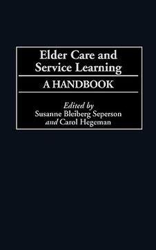 portada elder care and service learning: a handbook (en Inglés)