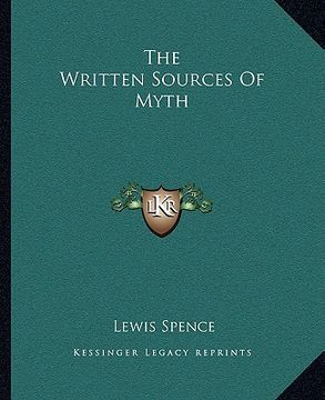 portada the written sources of myth (en Inglés)