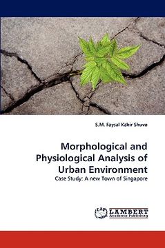 portada morphological and physiological analysis of urban environment (en Inglés)