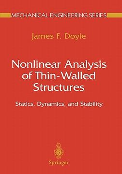 portada nonlinear analysis of thin-walled structures: statics, dynamics, and stability (en Inglés)