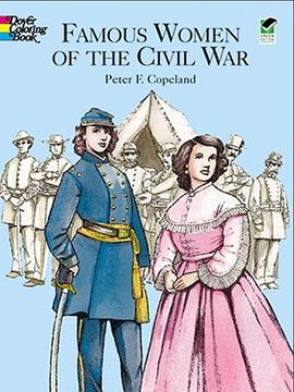 portada famous women of the civil war coloring book (in English)