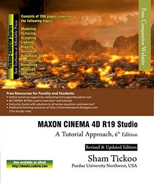 portada MAXON CINEMA 4D R19 Studio: A Tutorial Approach, 6th Edition (English Edition) (en Inglés)