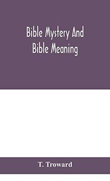 portada Bible mystery and Bible meaning (en Inglés)