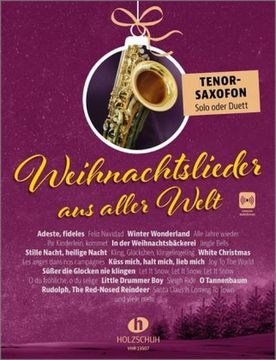 portada Weihnachtslieder aus Aller Welt - Tenorsaxofon (in German)