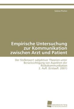 portada Empirische Untersuchung Zur Kommunikation Zwischen Arzt Und Patient