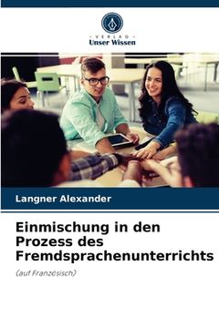 portada Einmischung in den Prozess des Fremdsprachenunterrichts (in German)