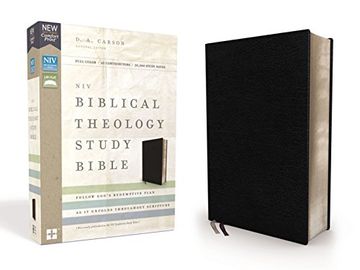 portada Niv, Biblical Theology Study Bible, Bonded Leather, Black, Comfort Print: Follow God's Redemptive Plan as it Unfolds Throughout Scripture (in English)