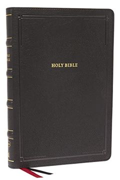 portada Nkjv, Deluxe Thinline Reference Bible, Large Print, Leathersoft, Black, red Letter, Comfort Print: Holy Bible, new King James Version (en Inglés)