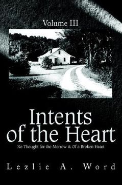 portada intents of the heart: volume iii (en Inglés)