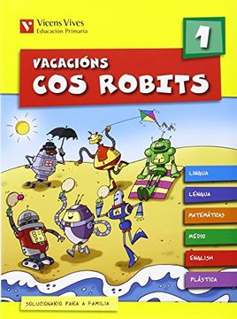 portada Vacacions cos Robits 1 Gallego Solucionario (in Spanish)