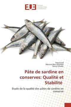 portada Pâte de sardine en conserves: Qualité et Stabilité
