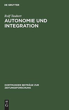 portada Autonomie und Integration (in German)