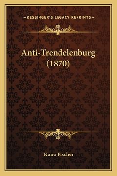 portada Anti-Trendelenburg (1870) (en Alemán)