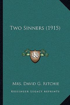 portada two sinners (1915)