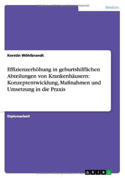 portada Effizienzerhöhung in geburtshilflichen Abteilungen von Krankenhäusern: Konzeptentwicklung, Maßnahmen und Umsetzung in die Praxis (German Edition)