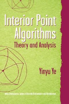 portada interior point algorithms: theory and analysis (en Inglés)