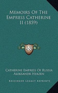portada memoirs of the empress catherine ii (1859) (en Inglés)