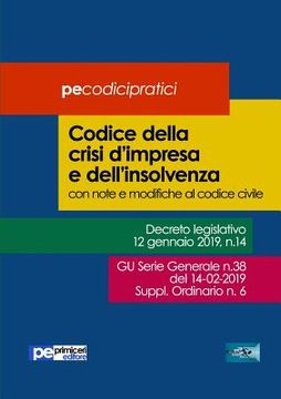 portada Codice della crisi d'impresa e dell'insolvenza (en Italiano)