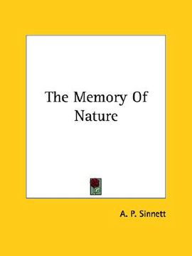 portada the memory of nature (en Inglés)
