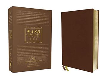 portada Nasb, Thinline Bible, Genuine Leather, Buffalo, Brown, red Letter, 1995 Text, art Gilded Edges, Comfort Print (en Inglés)