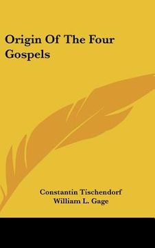 portada origin of the four gospels (en Inglés)