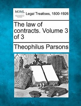 portada the law of contracts. volume 3 of 3 (in English)