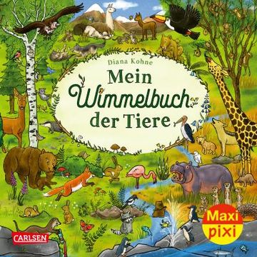 portada Maxi Pixi 417: Ve 5: Mein Wimmelbuch der Tiere (5 Exemplare) (en Alemán)
