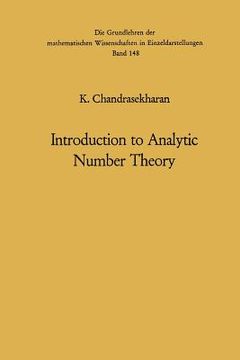 portada introduction to analytic number theory (in English)