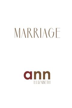portada Marriage - Ann Elizabeth (en Inglés)