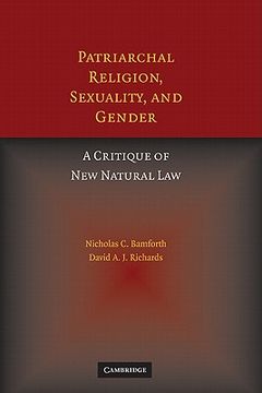 portada Patriarchal Religion, Sexuality, and Gender Paperback (en Inglés)