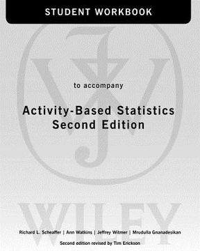 portada Student Workbook to Accompany Activity-Based Statistics Second Edition 