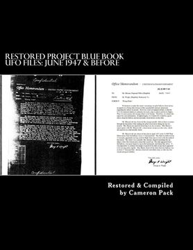 portada Restored Project Blue Book UFO Files: June 1947 & Before (en Inglés)