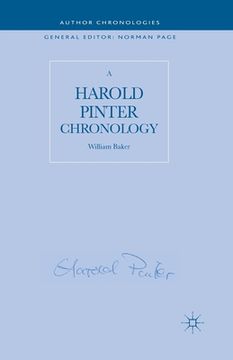 portada A Harold Pinter Chronology (en Inglés)