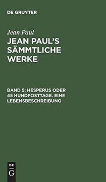 portada Hesperus Oder 45 Hundposttage: Erstes Heftlein (en Alemán)