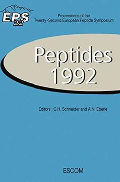 portada Peptides 1992: Proceedings of the Twenty-Second European Peptide Symposium September 13-19, 1992, Interlaken, Switzerland: September 13-19, 1992,I 22Nd, 1992 (European Peptide Symposia) (in English)