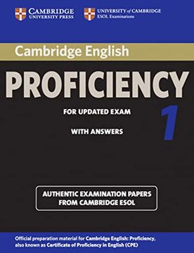 portada Cambridge English Proficiency 1 for Updated Exam: Student's Book With Answers (en Inglés)