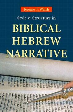 portada style and structure in biblical hebrew narrative (en Inglés)