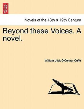 portada beyond these voices. a novel. (en Inglés)