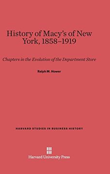 portada History of Macy's of new York, 1858-1919 (Harvard Studies in Business History) (in English)