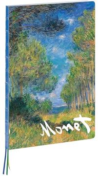 portada Pine Tree Path, Claude Monet a4 Notebook: Large Format Hardcover a4 Style Notebook With Special Features (en Inglés)